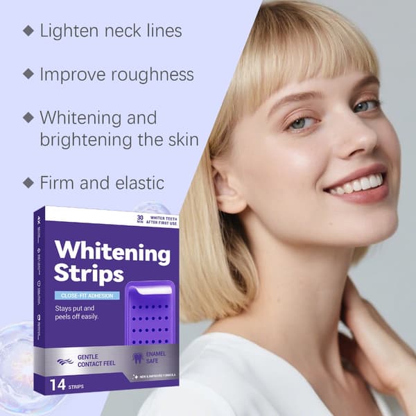 Lilla tannblekingsstrips trygge for sensitive munner, ingen irritasjon 1/2 boks 1 box