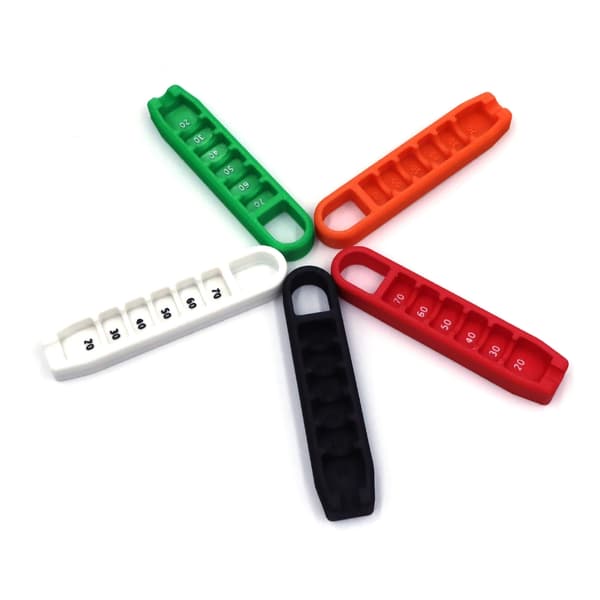 Plastjusteringer Tees Højdejustering Golf Tees Højde Måler Elevator White