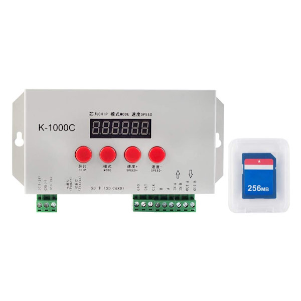 Pixels Programstyrenhet Fullfärgad Lykta Passar K1000C Tillbehör Skrivbar Kod DMX512 Intelligent Belysning