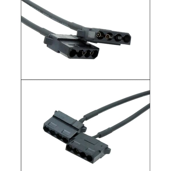 USB til 4-pinners viftekonverterkabel med 12V spenningsutgangslinje raskt for stasjonær PC null - 4pin boost version