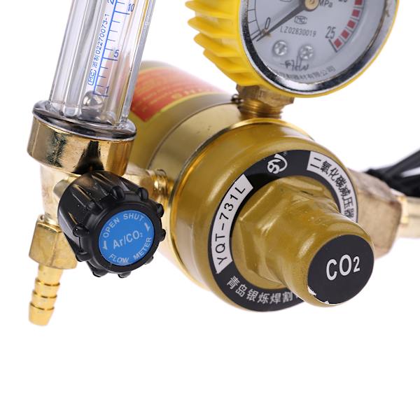 CO2-regulator med bra tätning CO2-svetsregulator Koldioxidtryckreduceringsventil Enkel installation Kompakt