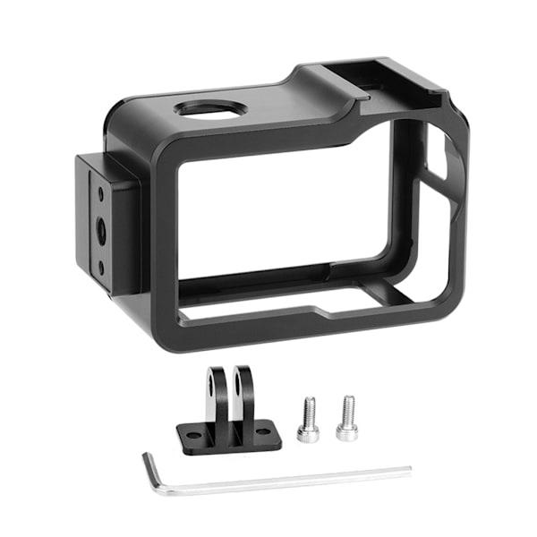 Aluminiumlegeringsram Skyddande Skal för Action 3/4 Kamera med 1/4 Skruvhål