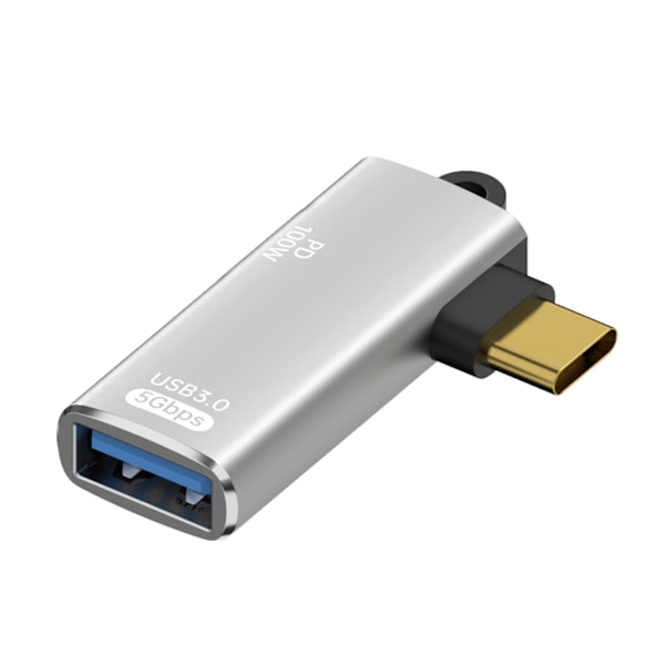 USB C Hane Till USB A Hona Adapter med 5Gbps Hastighet för Laptop och Telefon Black - 100W