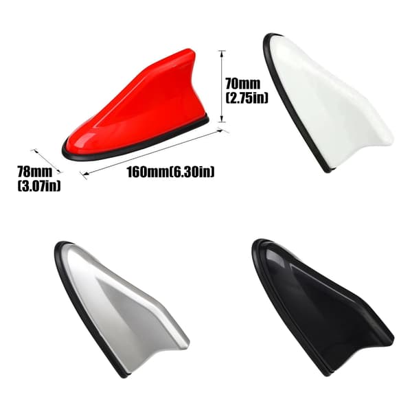 Erstatningsantenne Toppers Biltak Antennehetter Selvklebende Antennedeksel Trim Red