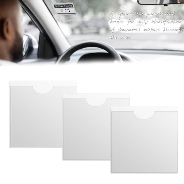 Parkeringslappholder Plast Billett- og Noteholder for Bil Caravans Frontrute null - 2