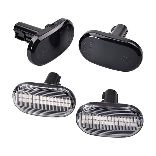 Høy synlighet røkte blinklys med avansert LED-belysning Direkte passform Dynamiske LED-lys for Jimny 1999 til 2019 Transparent shell