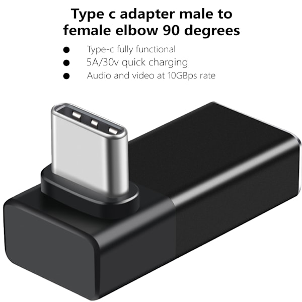 USB 4.0 40Gbps 240W Hurtig USB C Oplader Han til Hun Adaptere til Bærbare Computere Grey