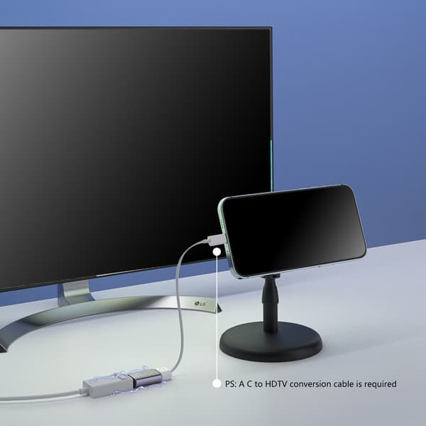 8K Magnetisk Adapter Nem Plug & Play Magnetisk Adapter Understøtter UHD2.1 8K60Hz null - Straight head
