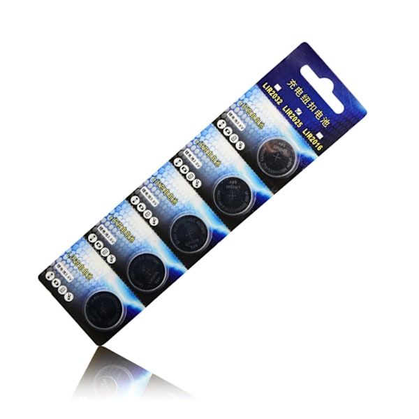 3.6V 35mAh LIR2025 Uppladdningsbara Batterier LIR 2025 Knappcellsbatteri Ersättning för Fjärrkontroller Moderkort Klockor 5 pieces per card
