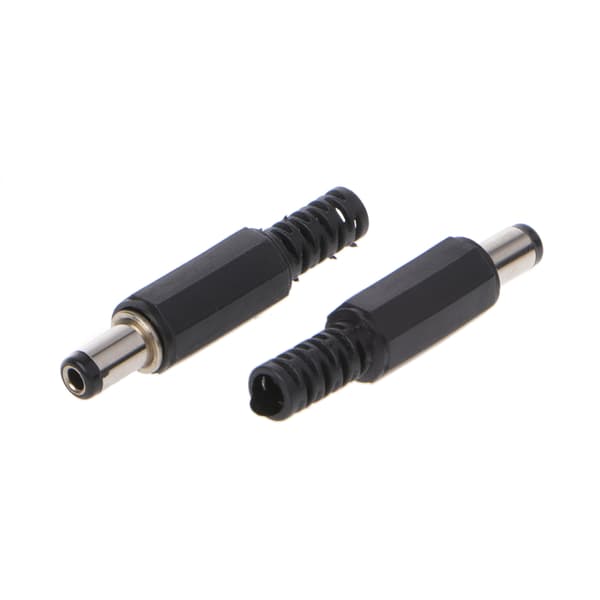 10 stk. 5,5x2,5 mm han til DC In-Line stikdåse Jack Connector Adapter Plast C