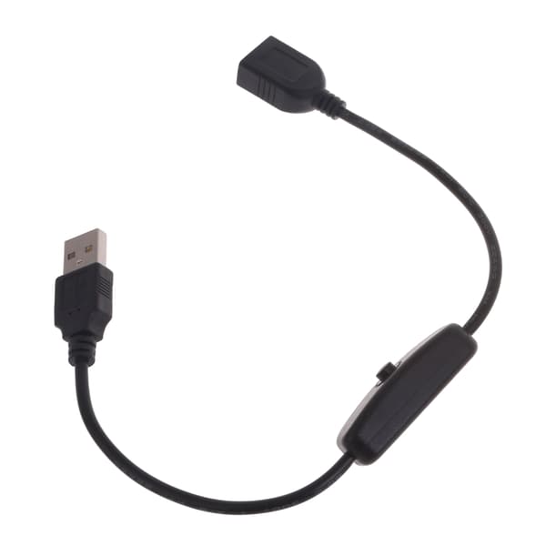 30 cm USB-kabel med ON/OFF-afbrydere Kabelforlænger til USB-lampe USB-blæser 501 switch