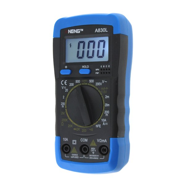 ANENG A830L Digital Multimeter LCD för DC AC Spänning Diodfrekvens Multitester
