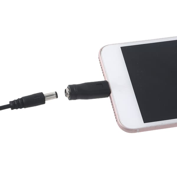 Universal DC 5.5x2.1mm Hunn til Micro USB-kontakt Ladeplugg Strømadapter for mobiltelefon