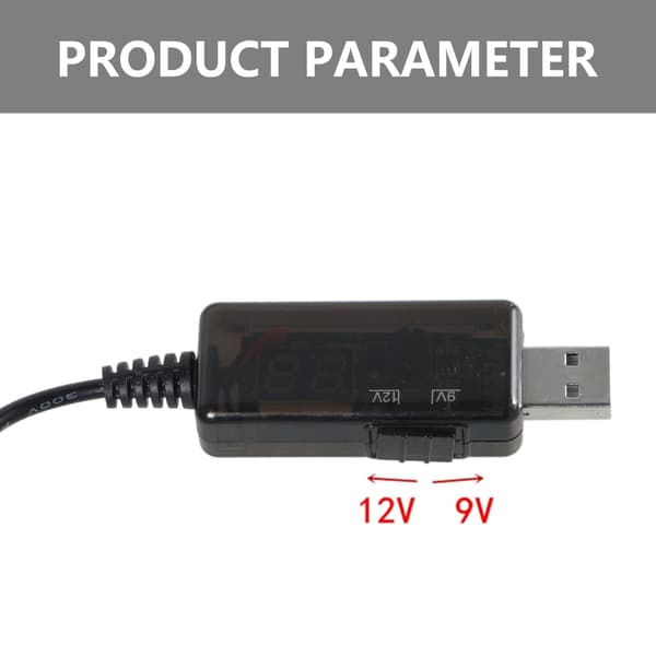 USB til DC-adaptere 5V 9V12V ladekabel strømkabeladapter for ruterhøyttaler null - Line 8 adapters