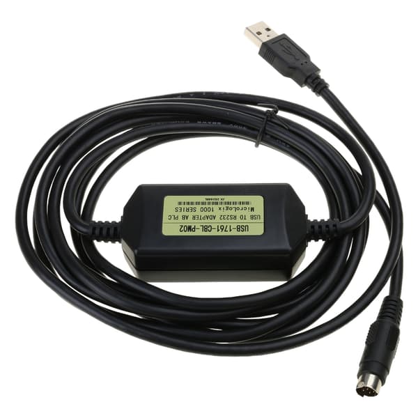 USB PLC-programmeringskabel til Allen Bradley Micrologix USB 1761-CBL-PM02 Rund 8-benet