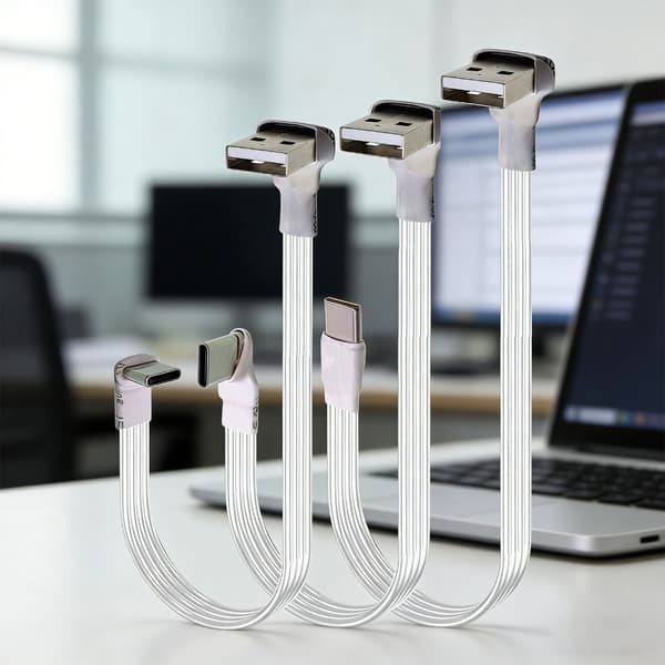 20-300 cm fladt USB 2.0 til Type C opladerkabel 6 længder til flere enheder 2m - AMUP CMUP