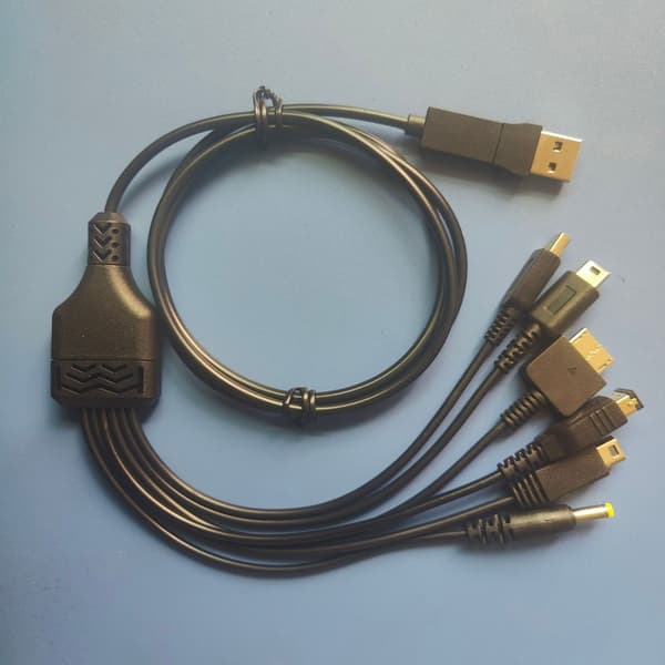 6 i 1 USB C Opladerkabel Multi Opladningsledning Hurtig Opladningsforbindelse