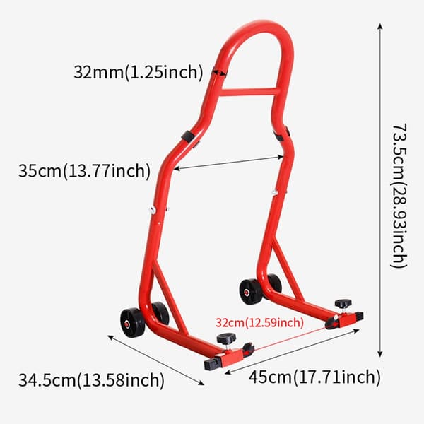 Hjulløft Gaffel Spole Svingarm Stativ Kraftig Stativ Universell Paddockløft