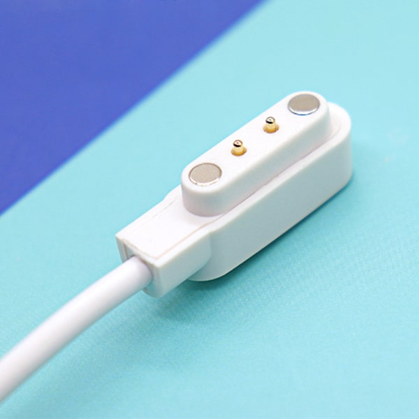 Magnetisk USB Laddningskabel Laddare Ström Fäste Adapter Säkerhet för 2-Pin Klocka Black - 7.62mm