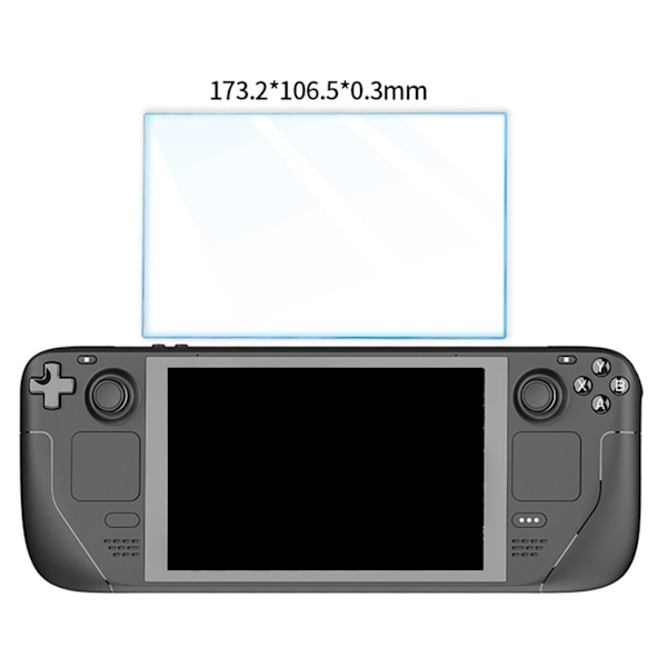 Anti-repor Tempered Glass Film Host Button Touchpad Sticker för Steam Deck