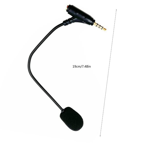 Spelmikrofon 3,5 mm haneplugg brusreducerande mikrofon spelheadset hörlurar 3 sections