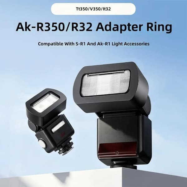 Flash Mount Adapterringer for TT350 V350 for å utvide belysningsalternativer med diverse tilbehør