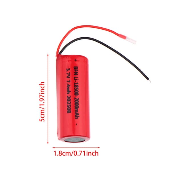 Høykapasitets 2000mAh 3.7V 7.4Wh Batteribytte for Hårtrimmer Tilbehør