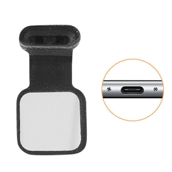 Universellt Typ C Portskydd för Android-enheter 1/2/5st USB C Dammskydd Transparent 5 Pcs