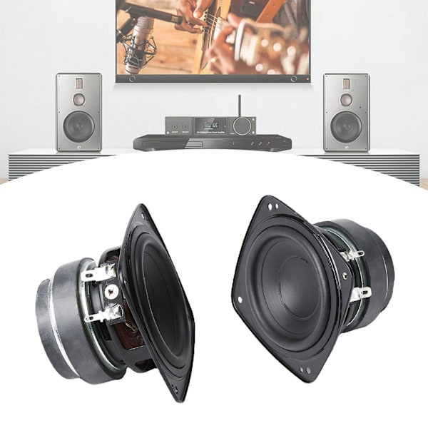 Vattentät 81mm 3-tums Inbyggd Magnetisk Högtalare 4Ohm 25W för Högtalare