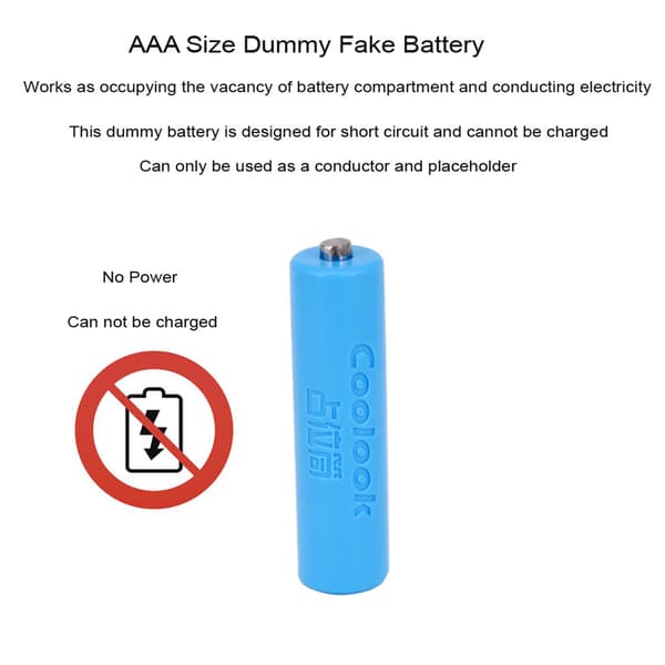 AAA Dummy Batteriadapter USB Strømforsyningskabel Erstatt 2 AAA-batterier for LED 2m