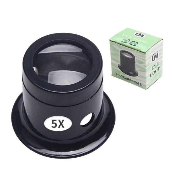 Bärbar Monoculars Förstoringsglas Förstoringsglas Urmakare Lupp Lens Juvelerare 5X
