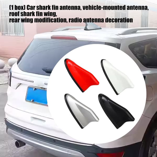 Erstatningsantenne Toppers Biltak Antennehetter Selvklebende Antennedeksel Trim Red