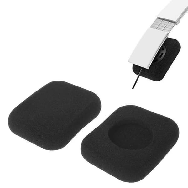 1 par firkantede skum ørepuder til Form 2 headset Bluetooth-kompatibel