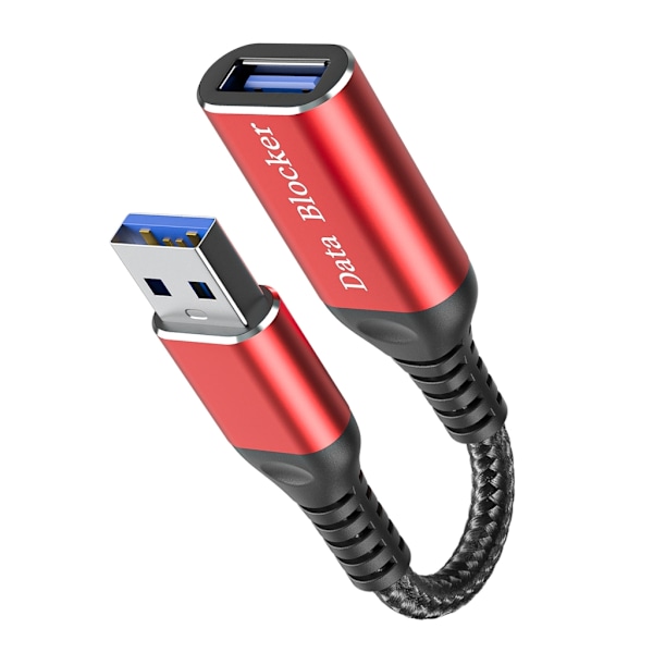 USB Datablocker Hona Till Hane USB Laddningskabel För Säker Strömförsörjning