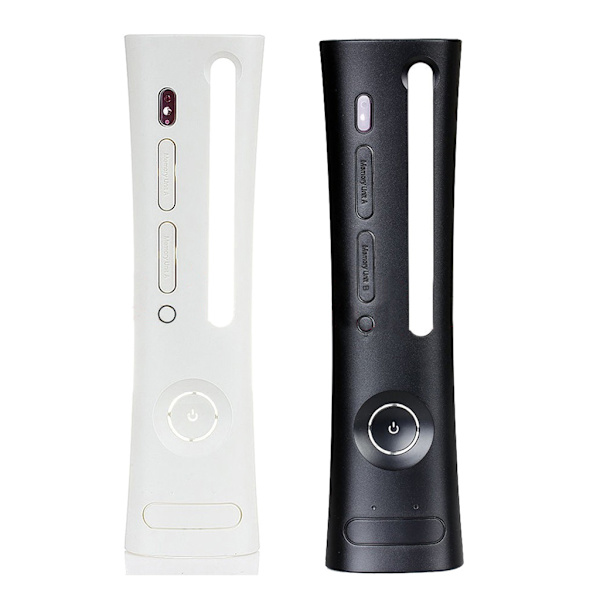 Frontplade til udskiftning af kabinet til X-BOX 360 Fat Black