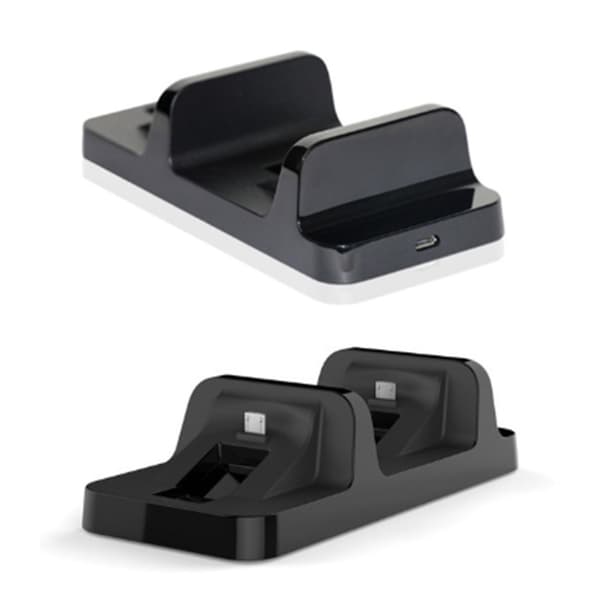 Dobbelt Ladestation til Controller Hurtig Opladningsdock med LED-indikator