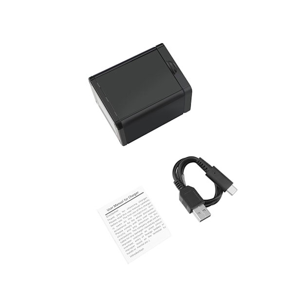 Rask batterilader med USB Type-C ladekabel for Tello/Tello EDU