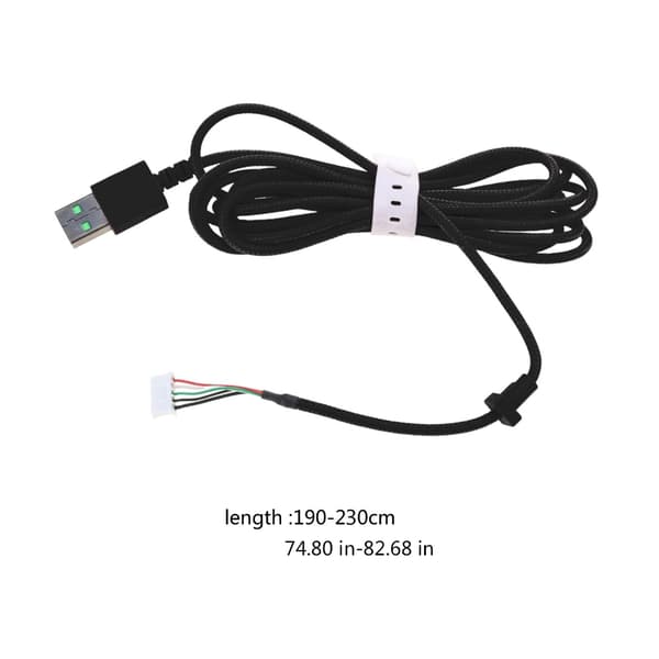 Erstatnings USB-hodetelefonkabel PVC-ledning for 7.1 V2 / Kitty Edition Black