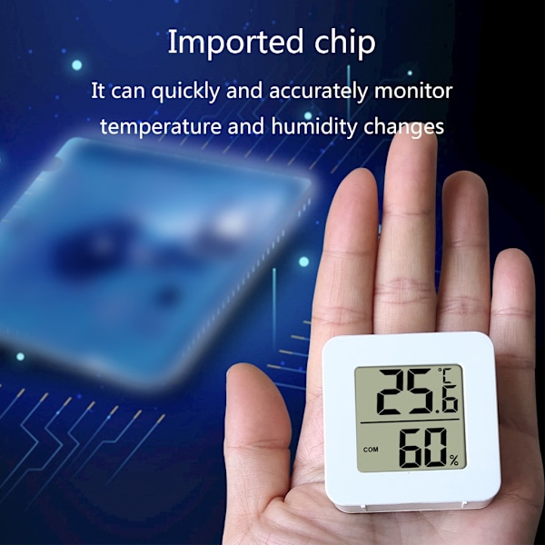 Inomhus LCD Digital Hygrometer Mätare Sensor Luftfuktighetsmätare Termometer Temperatur
