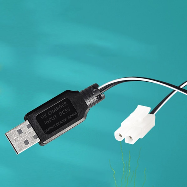 Intelligent 4.8V 200mA Snabbladdare för NiMh/NiCd Batteri Elektriska Leksaker Laddare Black