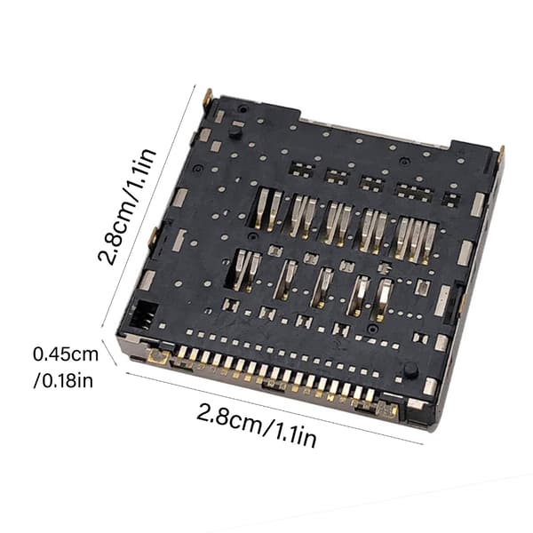 Slot Socket til Konsol Spilkort Patronlæser Slot Socket Reparationsdele