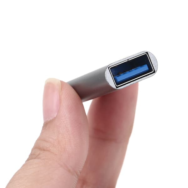 USB 3.0 Hun til Hun Forlængerkabel Kobling Konverter Til Tablets Bærbare Computere Grey