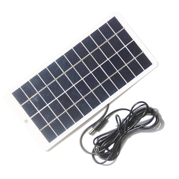 5W USB Solpanel, 12V Högpresterande Polysiliciummodul Vattentät Solladdare med Solcell för Camping