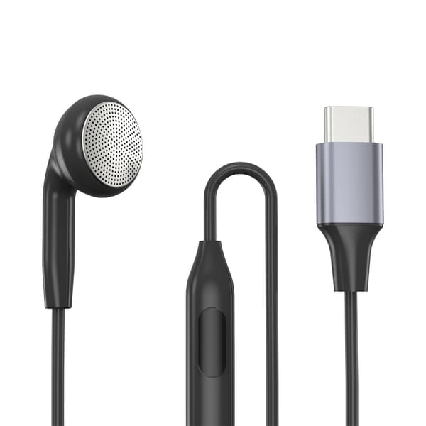 Sikker pasform silikone øreprop til 1 øre Indbygget mikrofon Enkelt side øreprop null - 3.5mm elbow