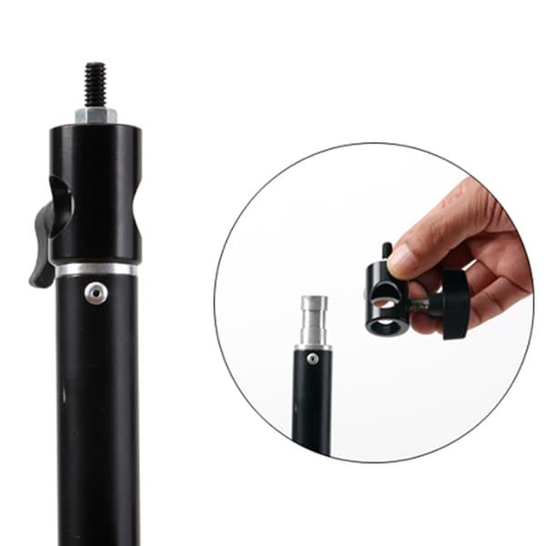 Hurtigadapter Konverter til Lysstativ Speedlight 3/8 Tommer Stud til 1/4 Tommer Green Color 45872