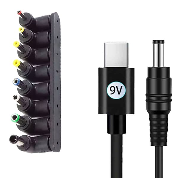 DC5521 Strømforsyningsadapter Albuekontakter for Rutere, Bærbare Datamaskiner og Skjermer null - PD5V