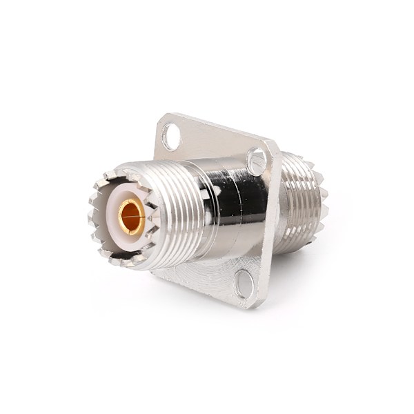 UHF SO239 Hun til Hun med Panelmontering RF-stik Koaksialkonverteradapter