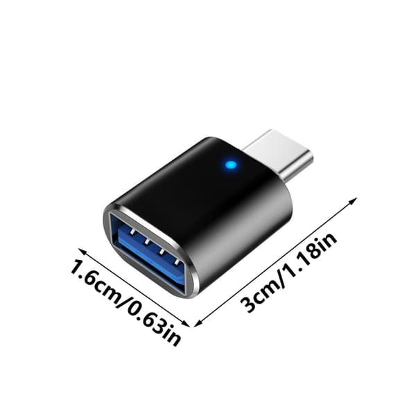 2 stk. USB C til USB-adapter for problemfri forbindelse med forskellige enheder Silver