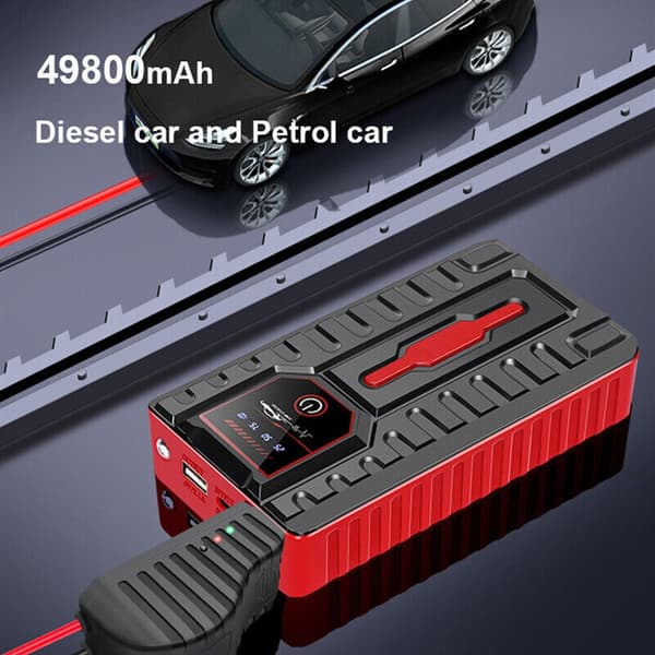 Luftkompressor Jump Starter Power Bank Bilbatteri Booster Lader 12V Start null - Simple Toolbox Set