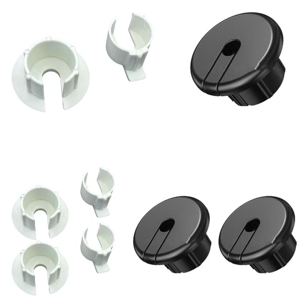 Vægmontering til Dishy Ethernet-kabel, kabelstyringssæt gennemføring Black 1 set